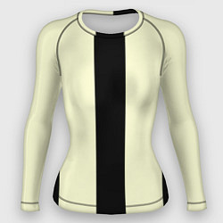Женский рашгард Color black beige line