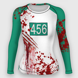 Женский рашгард Кровавая форма игрока 456 из игры в кальмара