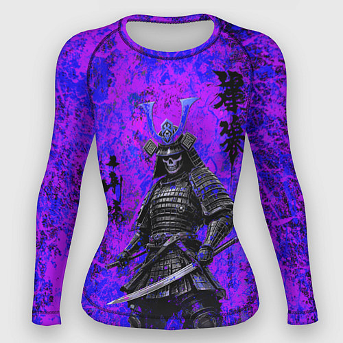 Женский рашгард Призрак самурай - неоновые краски / 3D-принт – фото 1
