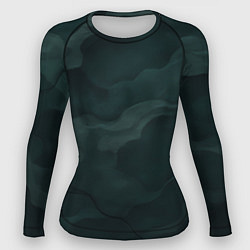 Рашгард женский Объемный текстурный камуфляж, цвет: 3D-принт
