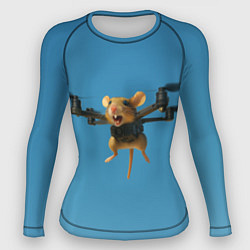 Рашгард женский Маусини Кводрокоптини мем, цвет: 3D-принт