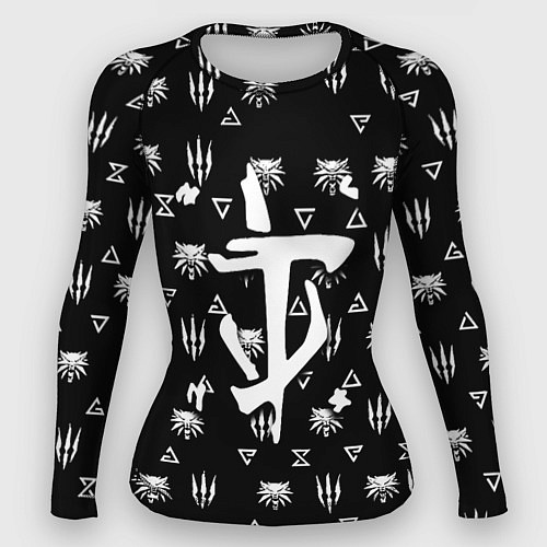 Женский рашгард Doom ведьмак логотипы / 3D-принт – фото 1