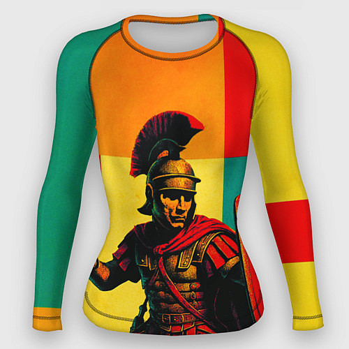 Женский рашгард Римский легионер поп-арт / 3D-принт – фото 1