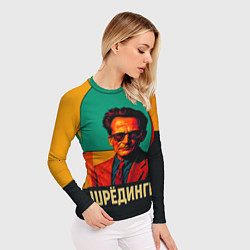 Рашгард женский Шредингер поп-арт, цвет: 3D-принт — фото 2