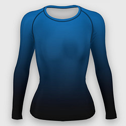 Рашгард женский Blue gradient, цвет: 3D-принт