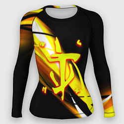 Рашгард женский Doom геометрия из полос, цвет: 3D-принт