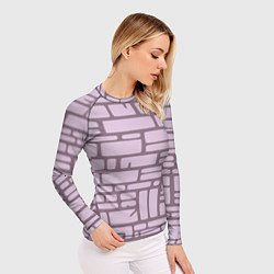 Рашгард женский Кирпичная кладка, цвет: 3D-принт — фото 2