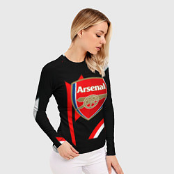 Рашгард женский Arsenal geometry steel, цвет: 3D-принт — фото 2