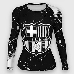 Рашгард женский Barcelona краски белые, цвет: 3D-принт