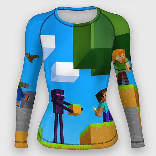 Женский рашгард Эндермен помогает героям / 3D-принт – фото 1