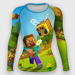 Рашгард женский Стив и пчела, цвет: 3D-принт