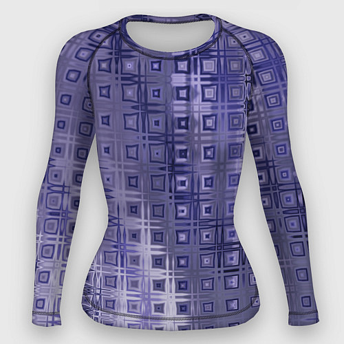 Женский рашгард Геометрический градиент фиолетовый / 3D-принт – фото 1
