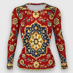 Рашгард женский Советский ковер, цвет: 3D-принт