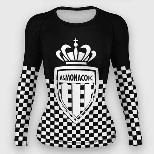 Женский рашгард Монако шахматная клетка / 3D-принт – фото 1