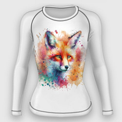 Рашгард женский Цветной лис, цвет: 3D-принт