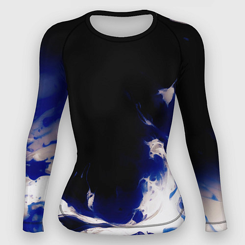 Женский рашгард Синее пламя / 3D-принт – фото 1