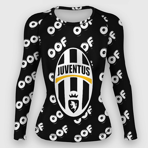 Женский рашгард Juventus off pattern / 3D-принт – фото 1