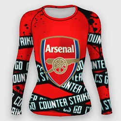 Рашгард женский Arsenal x counter strike game, цвет: 3D-принт