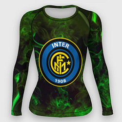 Рашгард женский Интер кислотный огонь, цвет: 3D-принт
