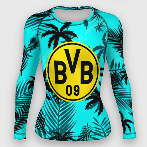 Женский рашгард Borussia неоновые тропики гта / 3D-принт – фото 1