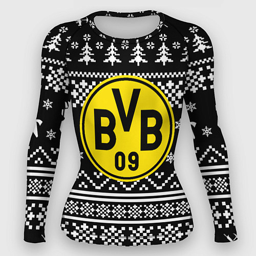 Женский рашгард Borussia x fortnite pattern / 3D-принт – фото 1