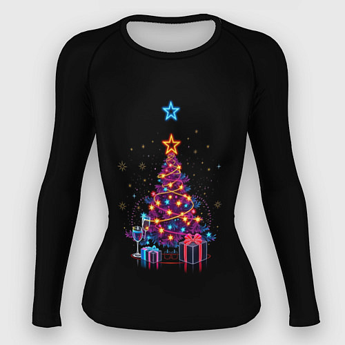 Женский рашгард Christmas gifts / 3D-принт – фото 1
