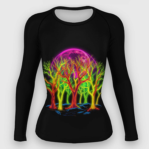 Женский рашгард Neon trees / 3D-принт – фото 1