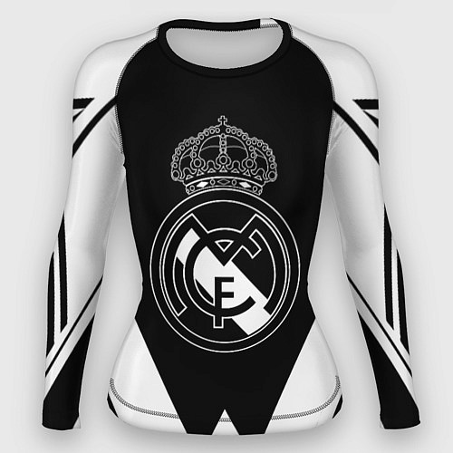 Женский рашгард Real Madrid геометрия спорт / 3D-принт – фото 1