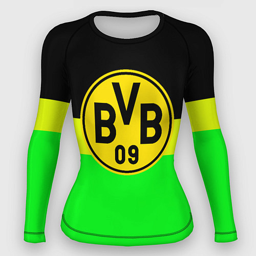 Женский рашгард Borussia полосы линии / 3D-принт – фото 1