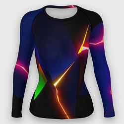 Женский рашгард Neon colored geometric