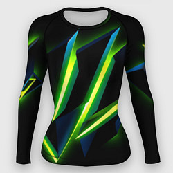 Рашгард женский Geometric neon, цвет: 3D-принт