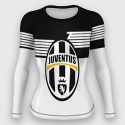 Рашгард женский Juventus полосы линии, цвет: 3D-принт