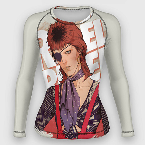 Женский рашгард David Bowie Rebel Rebel / 3D-принт – фото 1