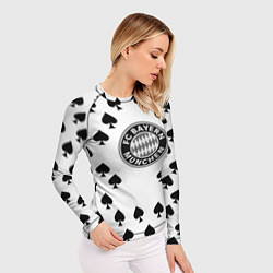 Рашгард женский Bayern Mnchen пики, цвет: 3D-принт — фото 2