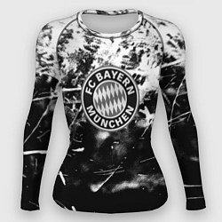 Женский рашгард Bayern Mnchen черно белая бумага