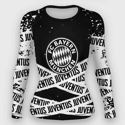 Женский рашгард Бавария Мюнхен x Ювентус / 3D-принт – фото 1