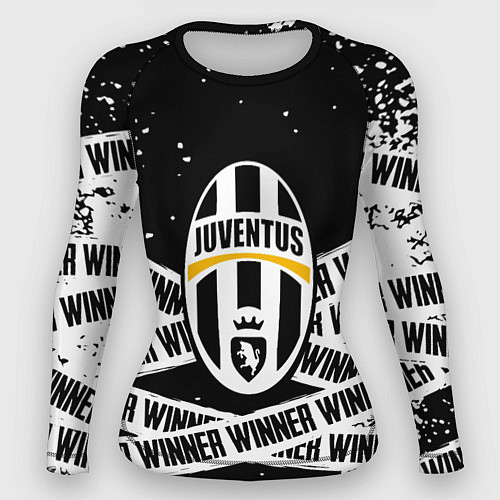 Женский рашгард Juventus подедитель краски / 3D-принт – фото 1