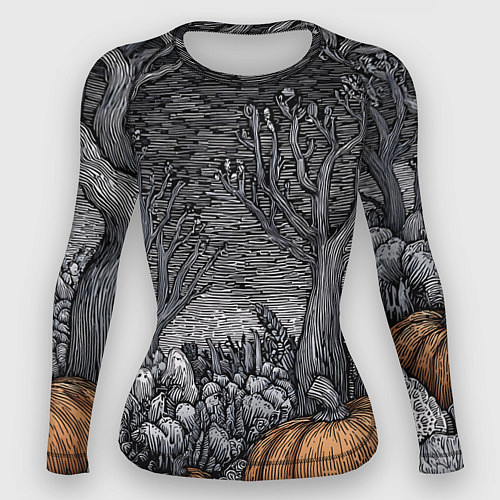 Женский рашгард Осенние шалости духов / 3D-принт – фото 1