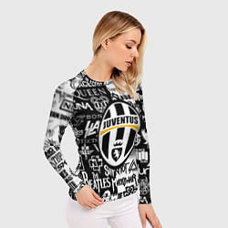 Рашгард женский Juventus рок музыка, цвет: 3D-принт — фото 2