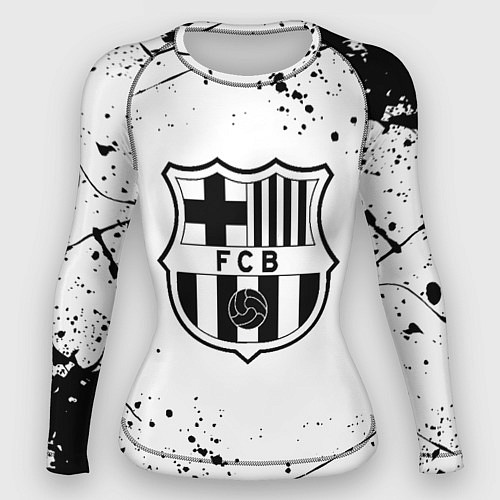 Женский рашгард Barcelona брызги красок / 3D-принт – фото 1