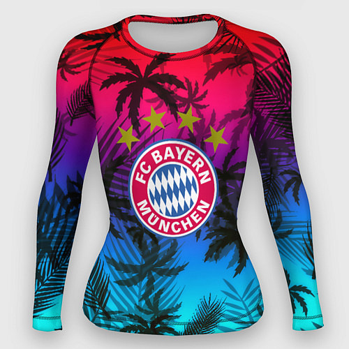 Женский рашгард Бавария Мюнхен неон тропики / 3D-принт – фото 1