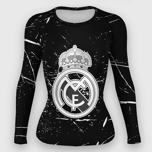 Женский рашгард Ювентус краски штрихи / 3D-принт – фото 1