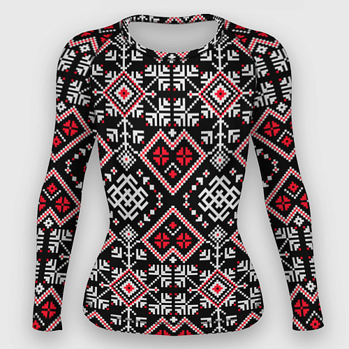 Женский рашгард Славянский орнамент обережный / 3D-принт – фото 1