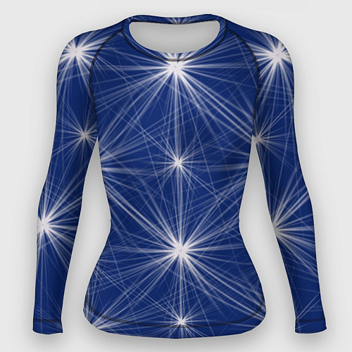 Женский рашгард Звезды на синем фоне / 3D-принт – фото 1