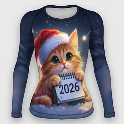 Женский рашгард Кот который ждет новый год