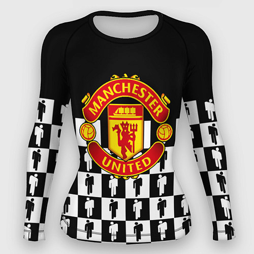 Женский рашгард Манчестер Юнайтед люди паттерн / 3D-принт – фото 1