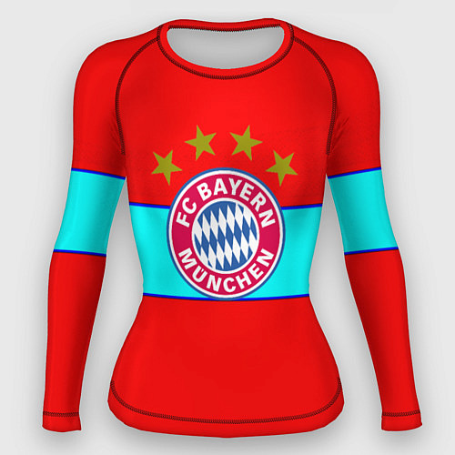 Женский рашгард Бавария Мюнхен полосы линии / 3D-принт – фото 1