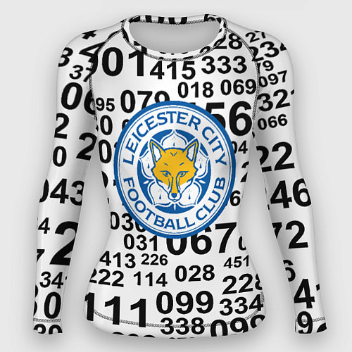 Женский рашгард Лестер сити цифры символы / 3D-принт – фото 1