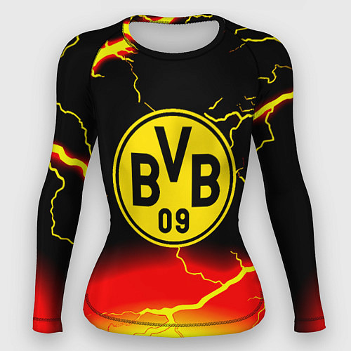 Женский рашгард Borussia шторм молнии / 3D-принт – фото 1