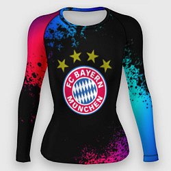 Женский рашгард Бавария Мюнхен краски неон градиент